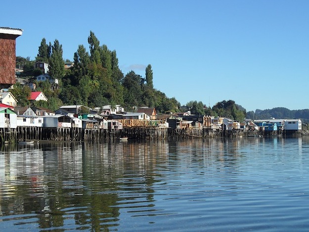 Casas flotantes Chiloé