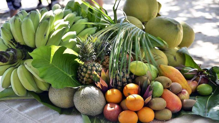 Varias frutas exóticas de Sudamérica
