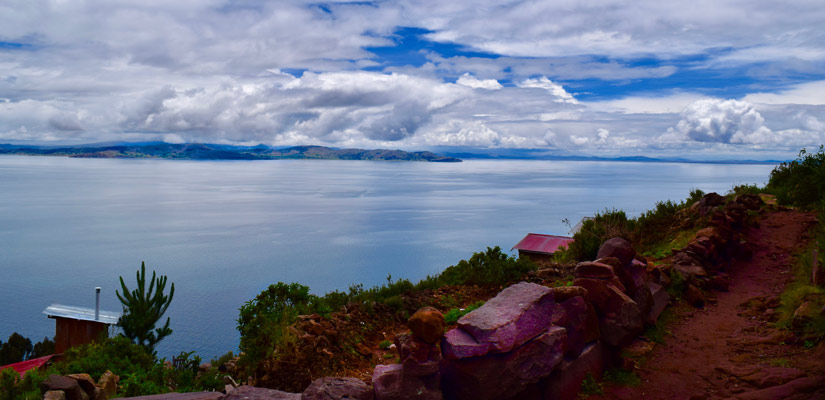 views taquile lake titicaca