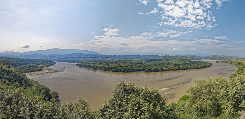 rutas fluviales en sudamerica con rio magdalena en colombia