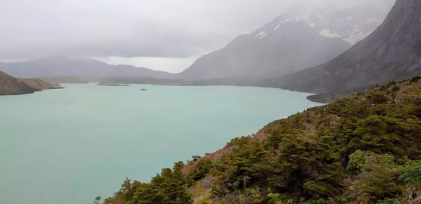 lake in torres del paine