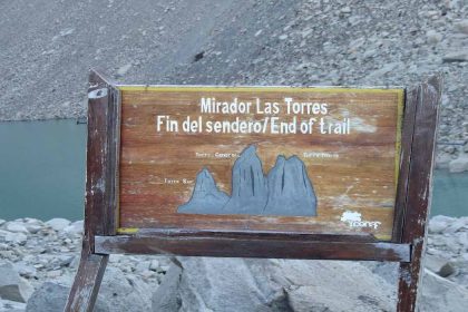 Torres del Paine signpost