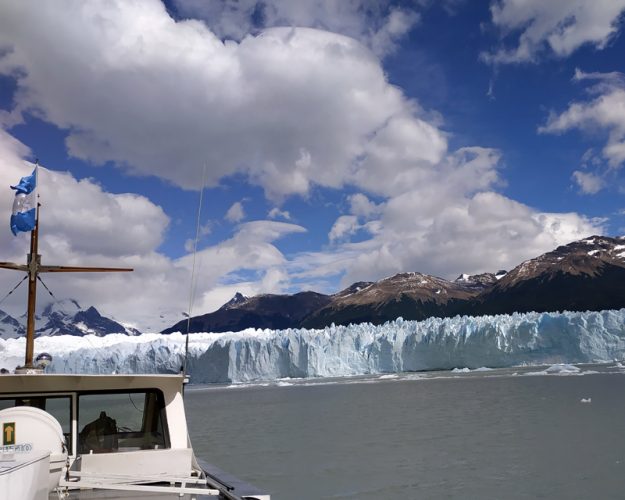 el glaciar perito moreno desde el barco
