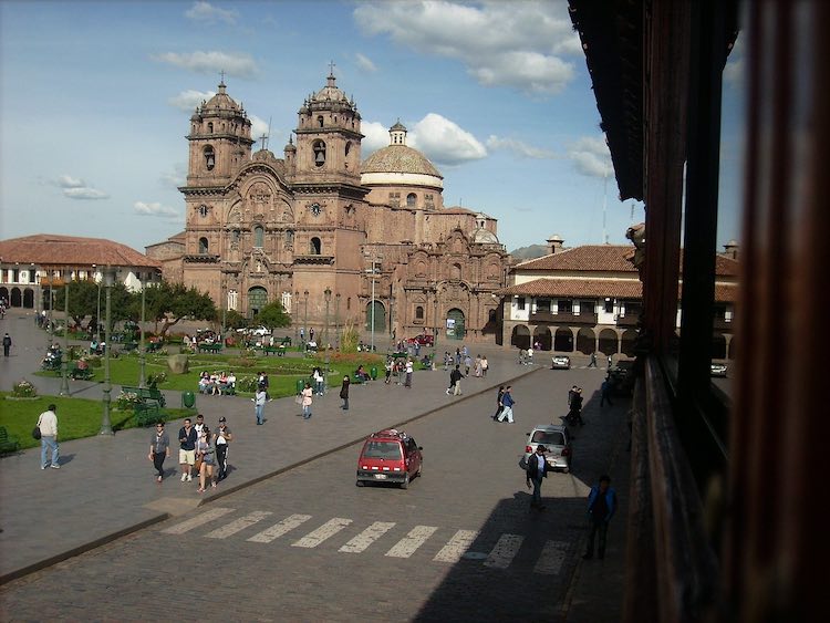 General view of the Plaza de Armas Cusco