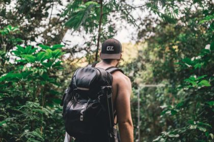 packpacker in the jungle