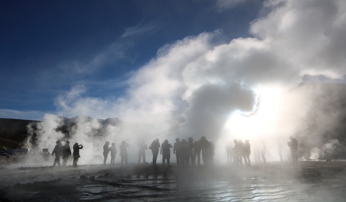 <b>The height of the Tatio Geysers, a wonder of the Andes</b>