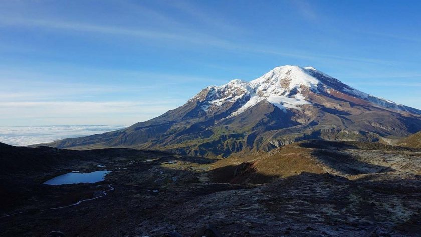 chimborazo volcano height record