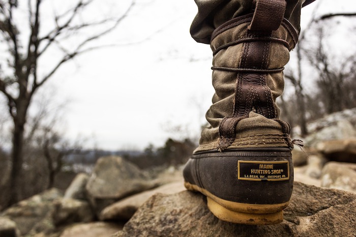 Close-up of a trekking boot in the wilderness: what to bring to Lost City