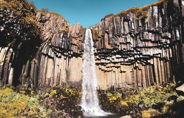 Svartifoss Waterfall in Skaftafell