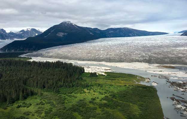 Glaciar impreisonante Taku Alaska