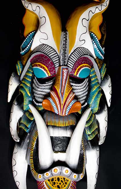 Boruca traditional costarican mask