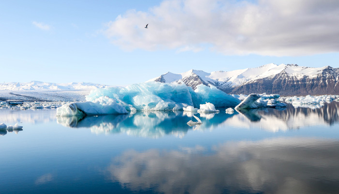 lago glaciar en islandia